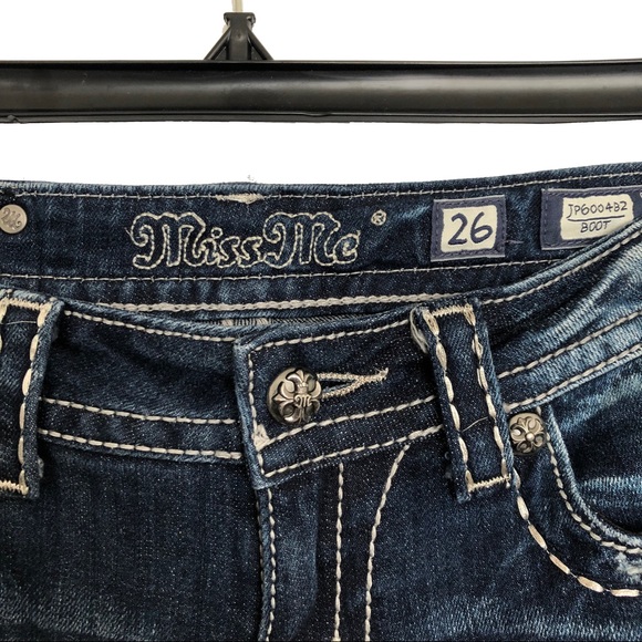 Miss Me Embellished Cross Boot Cut Jeans - Picture 3 of 6